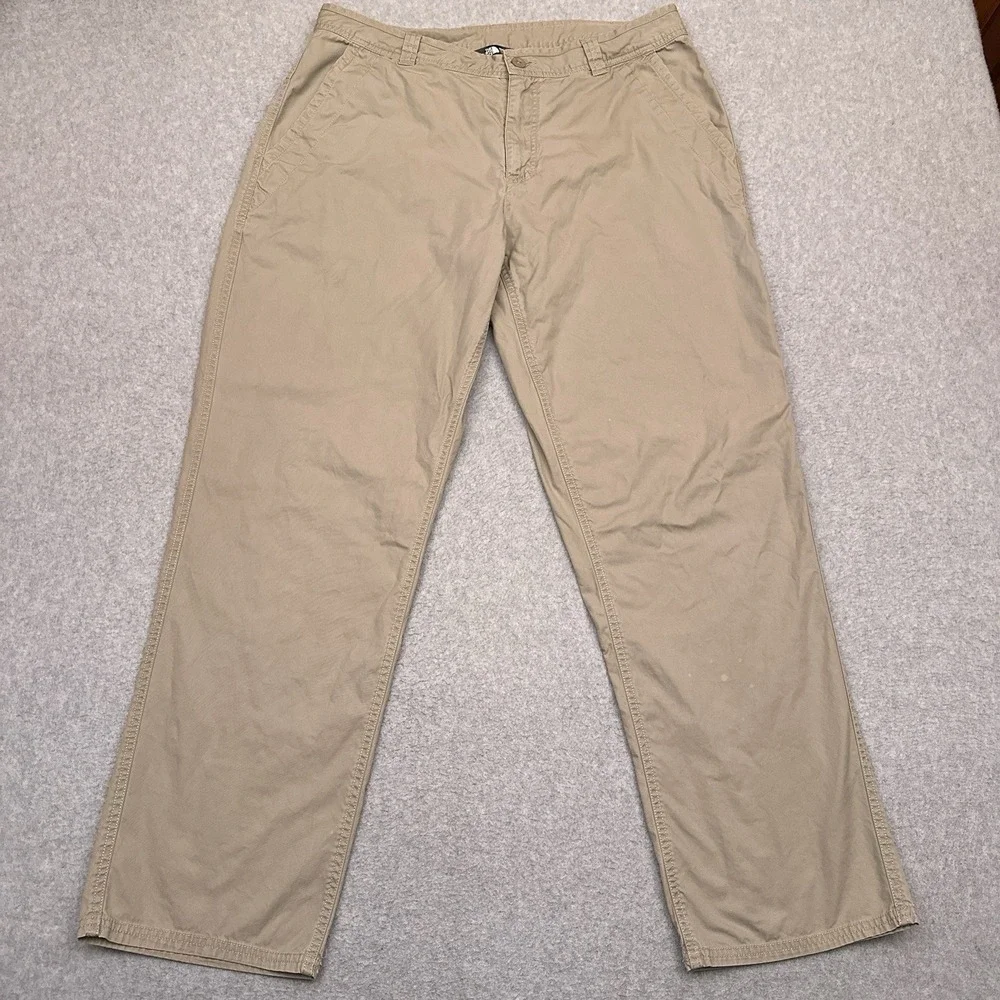 The North Face Hiking Pants Mens Large‎ (35x31) Beige Lightweight 100% Cotton